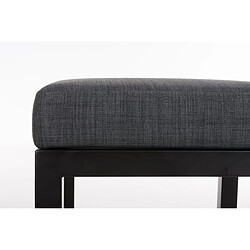 Avis Decoshop26 Tabouret de bar tissu - Gris foncé