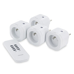 Chacon set de 4 mini prises télécommandées