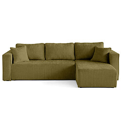 Acheter Bestmobilier Housse en velours pour canapé - Topaze Vert Olive