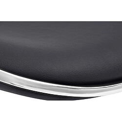 Avis Decoshop26 Tabouret de bar réglable pivotant - Noir