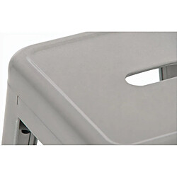 Avis Decoshop26 Tabouret de bar métal - Argent