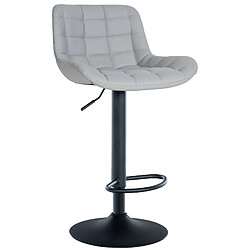 Decoshop26 Tabouret de bar - Gris