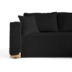 Avis BESTMOBILIER Housse pour canapé déhoussable Topaze - Noir