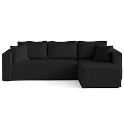 Acheter BESTMOBILIER Housse pour canapé déhoussable Topaze - Noir