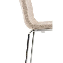 Decoshop26 Tabouret de bar - Crème pas cher