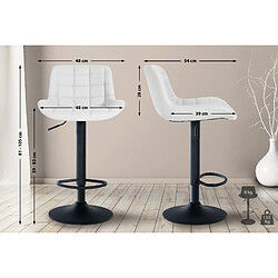 Acheter Decoshop26 Tabouret de bar - Blanc