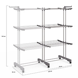 Idmarket Séchoir à linge MAXI gris pas cher