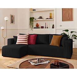 BESTMOBILIER Housse pour canapé déhoussable Topaze - Noir pas cher