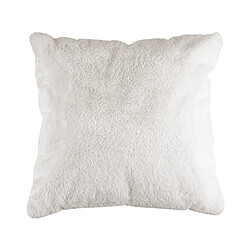 Lisa design Joy - 48x48 cm - Blanc - Coussin en fausse fourrure - Déhoussable - 48 x 48 cm - Blanc - OEKO-TEX®