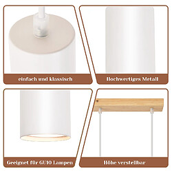Acheter Zmh Suspension Stream 4 spots GU10 – Blanc