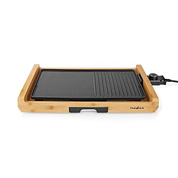 Grill de table - 6 personnes - 4 réglages de chaleur - fcbg100fbk43 - NEDIS