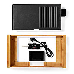 Acheter Grill de table - 6 personnes - 4 réglages de chaleur - fcbg100fbk43 - NEDIS