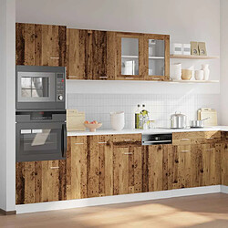 Avis vidaXL Ensemble Armoires Cuisine 7 Pcs - Vieux Bois