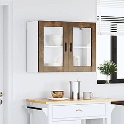 Acheter vidaXL Porto Armoire murale de cuisine - Chêne fumé