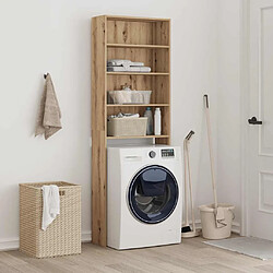 Avis vidaXL Meuble pour machine à laver chêne artisanal 64x24x190 cm