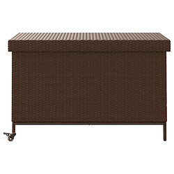 Acheter vidaXL Boîte de rangement de jardin résine tressée - Marron