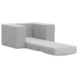 Acheter vidaXL Canapé-lit Enfants Gris Clair