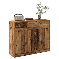 vidaXL Buffet vieux bois 91x28x75 cm bois d'ingénierie