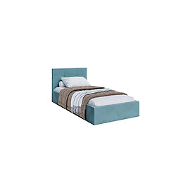 Kids Literie Lit coffre RINO 90 x 200 cm - Sommier inclus Azur