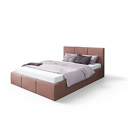 Kids Literie Lit coffre Tesia 140x190 - Sommier inclus Rose misty