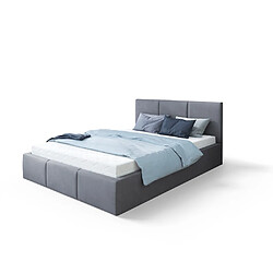 Kids Literie Lit coffre Tesia 180x200 - Sommier inclus Gris foncé