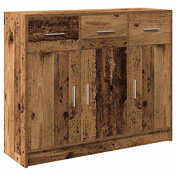 vidaXL Buffet vieux bois 91x28x75 cm bois d'ingénierie