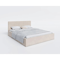 Kids Literie Lit coffre RINO 120 x 200 cm - Sommier inclus Beige