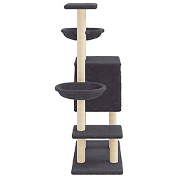 Arbre à chat helloshop26 - 117 cm, gris foncé