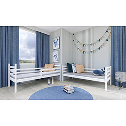 Avis Kids Literie Lit superposé séparable NELIO 90x190 Pin