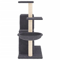 Helloshop26 Arbre à chat 83 cm - Gris foncé