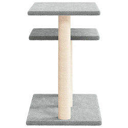 Helloshop26 Arbre à chat 62,5 cm - Gris clair