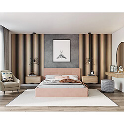 Kids Literie Lit coffre RINO 120 x 200 cm - Sommier inclus Rose pâle