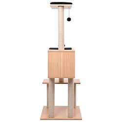 Arbre à chat helloshop26 - 129 cm, marron