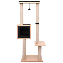 Arbre à chat helloshop26 - 129 cm, marron