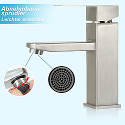 ZMH robinet de lavabo salle de bain haute pression barre de traction en acier inoxydable pas cher