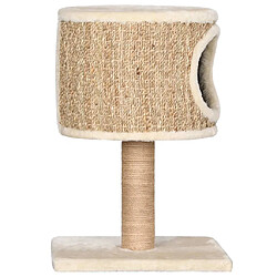 Arbre à chat Helloshop26 - 52 cm Beige