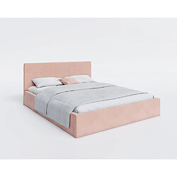 Kids Literie Lit coffre RINO 120 x 200 cm - Sommier inclus Rose pâle