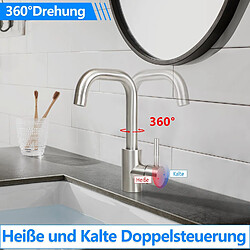 Avis ZMH Mitigeur de lavabo Mitigeur de douche extractible pour salle de bains