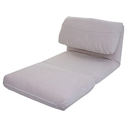 Mendler Fauteuil-lit design - Beige pas cher