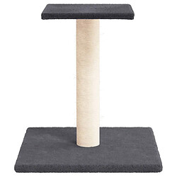 Helloshop26 Arbre à chat 38 cm - Gris foncé