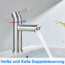 Acheter ZMH robinet mitigeur de lavabo robinet d'évier robinet de cuisine à haute pression robinet à levier unique