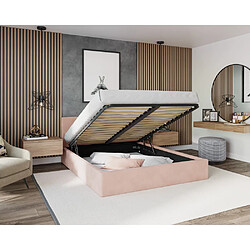 Avis Kids Literie Lit coffre RINO 120 x 200 cm - Sommier inclus Rose pâle
