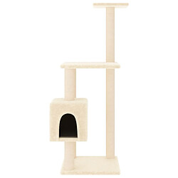 Arbre à chat helloshop26 - 104 cm, crème