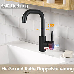 Avis ZMH Mitigeur de lavabo Mitigeur de douche extractible pour salle de bainsZMH Mitigeur de lavabo Mitigeur de douche extractible pour salle de bains