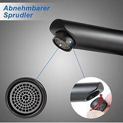 ZMH robinet mitigeur de lavabo robinet d'évier robinet de cuisine à haute pression robinet à levier unique pas cher