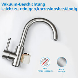 Acheter ZMH Mitigeur de lavabo Lavabo Mitigeur pivotant haute pression en acier inoxydable