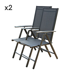 Concept Usine Lot de 2 fauteuils de jardin BRESCIA
