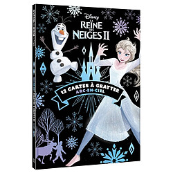 La reine des neiges II : 12 cartes à gratter arc-en-ciel - Occasion
