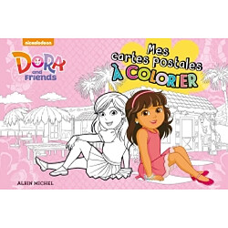 Dora and friends : mes cartes postales à colorier - Occasion