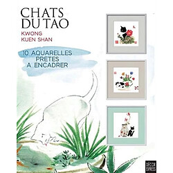 Chats du Tao : 10 aquarelles prêtes à encadrer - Occasion